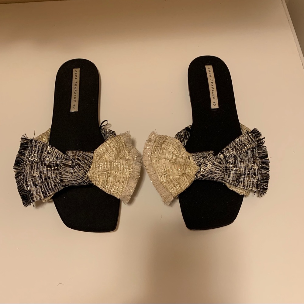 Zara bow tie sandal